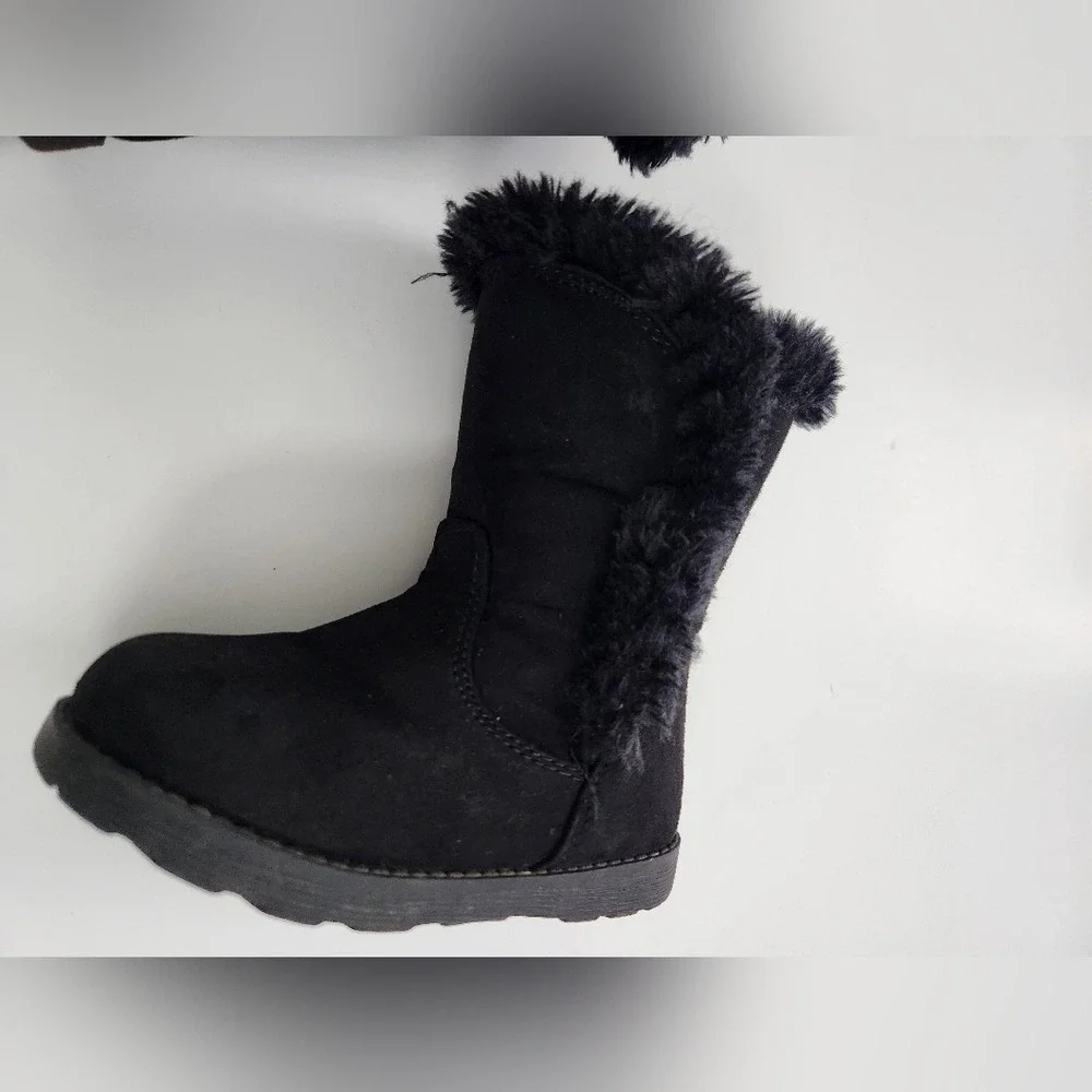 Baby‎ Girl Cat & Jack Winter Cold Weather Black boots- Size 7